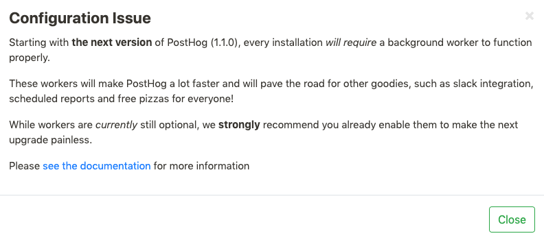 workers added to PostHog message